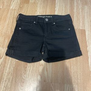 Black American Eagle Denim Shorts- Size 4